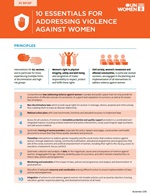 10 essentials for addressing violence against women